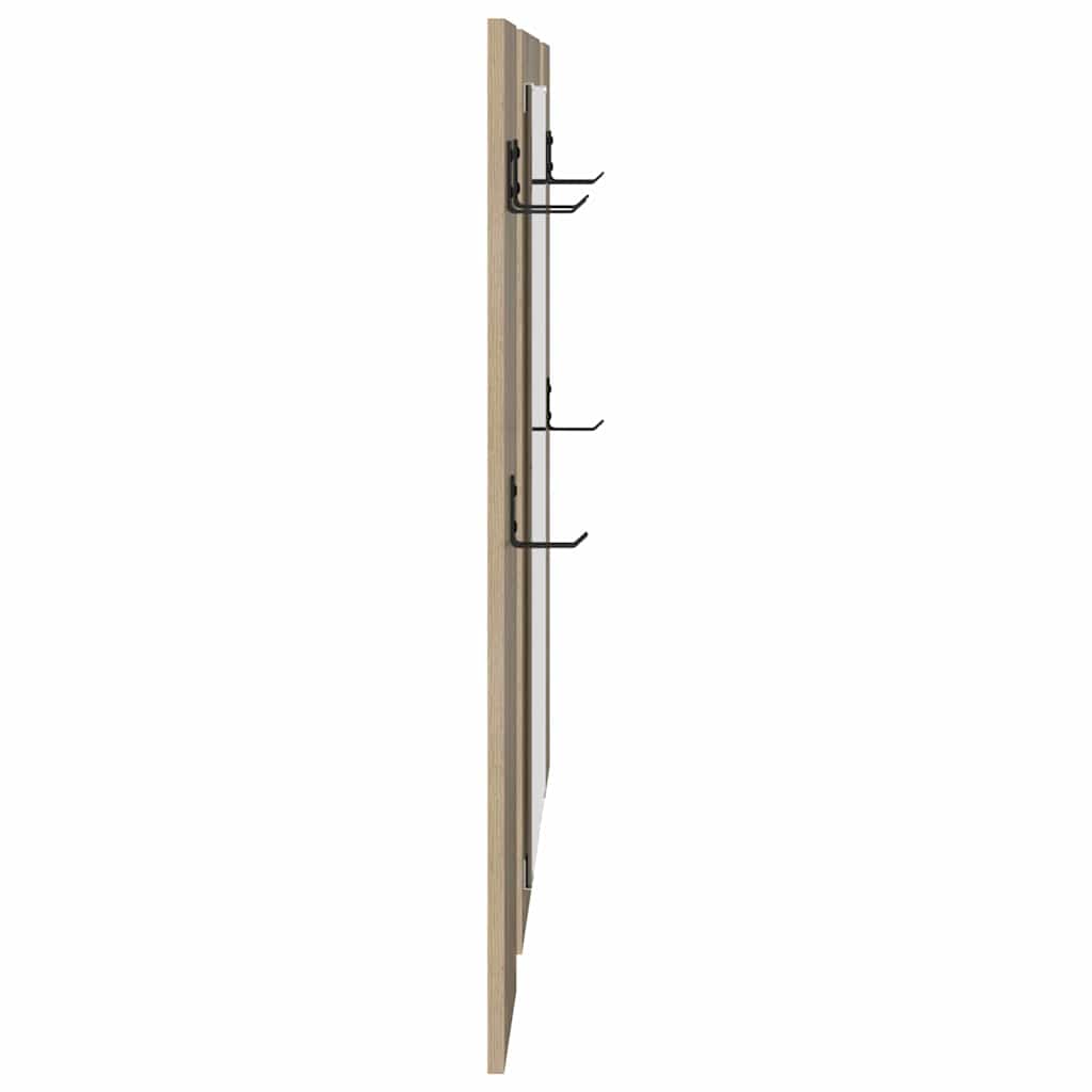 vidaXL Wall-Mounted Coat Rack Wall-Mounted Sonoma Oak 96 x 1.5 x 90 cm 6