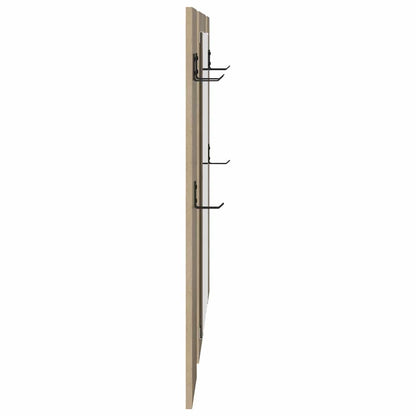 vidaXL Wall-Mounted Coat Rack Wall-Mounted Sonoma Oak 96 x 1.5 x 90 cm 6