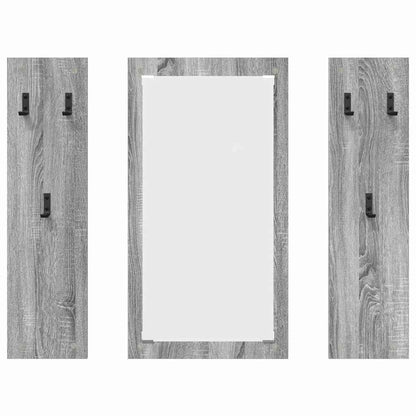vidaXL Wall-Mounted Coat Rack Wall-Mounted Grey Sonoma Engineered wood 5