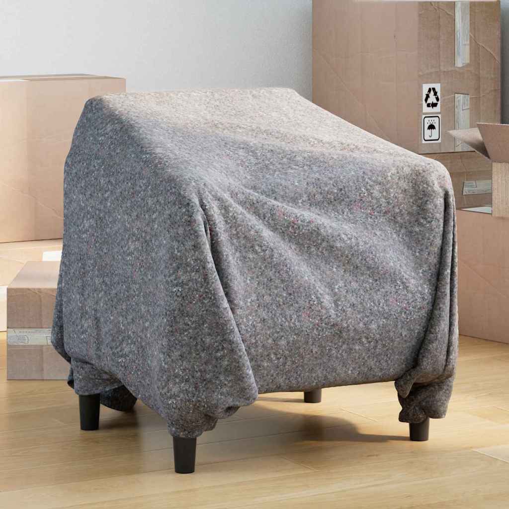 vidaXL Moving Blankets 10 pcs Grey 150 x 200 cm Fabric 1