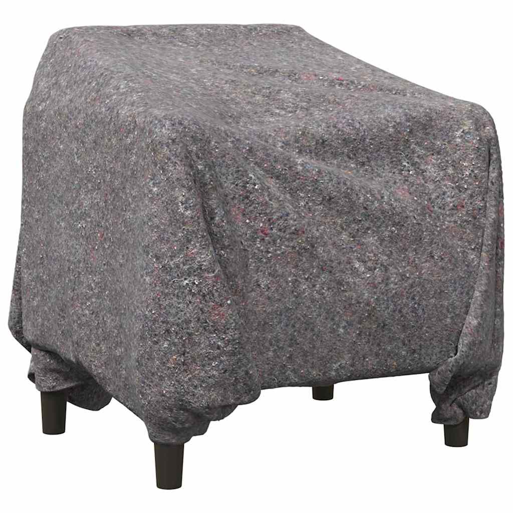 vidaXL Moving Blankets 10 pcs Grey 150 x 200 cm Fabric 3