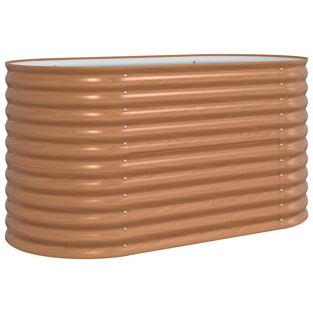 vidaXL Raised Bed Brown 160 x 80 x 81 cm Steel 2
