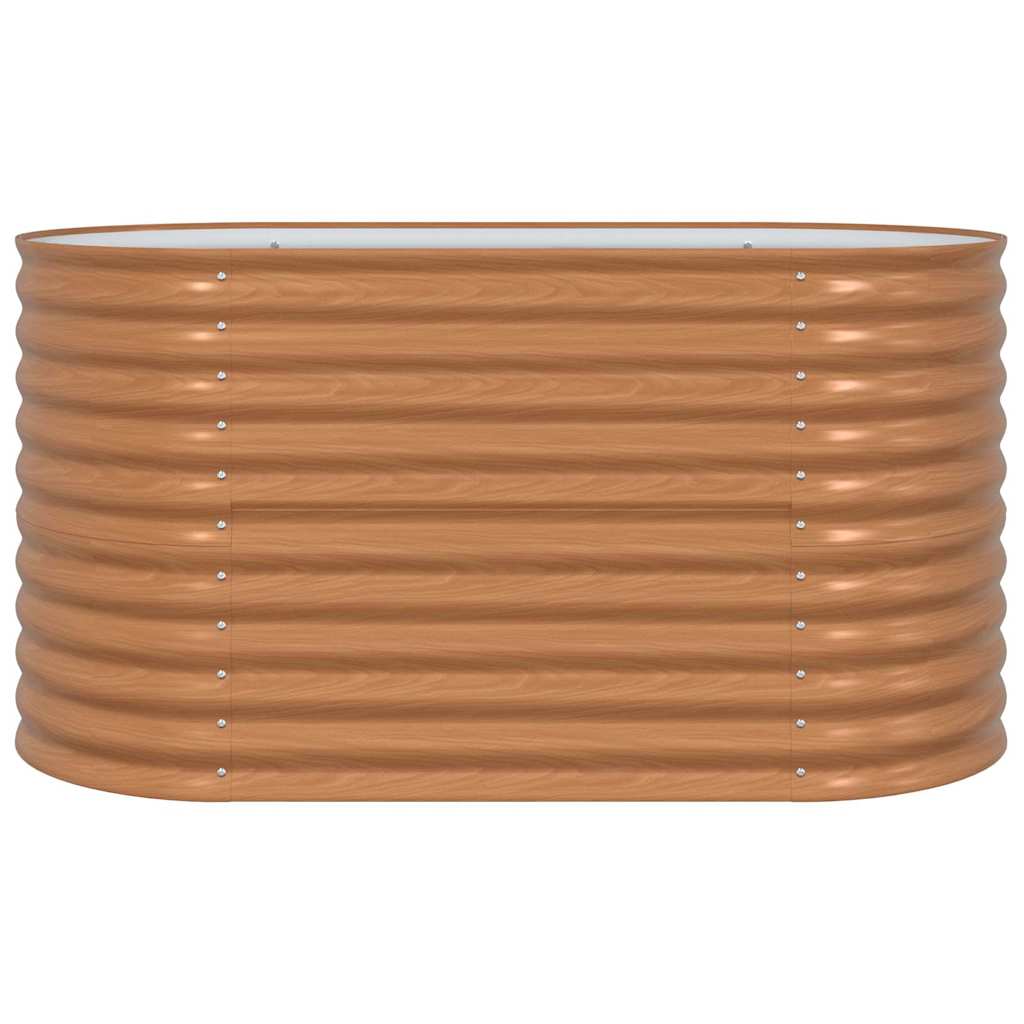 vidaXL Raised Bed Brown 160 x 80 x 81 cm Steel 5