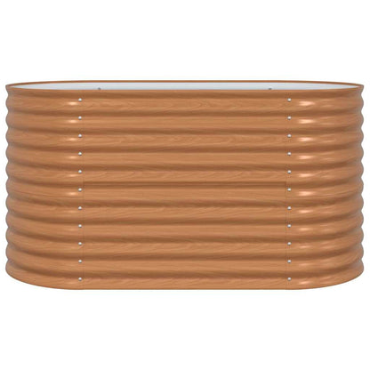 vidaXL Raised Bed Brown 160 x 80 x 81 cm Steel 5