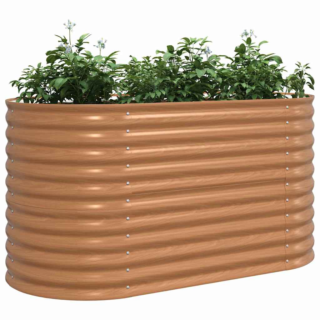 vidaXL Raised Bed Brown 160 x 80 x 81 cm Steel 3