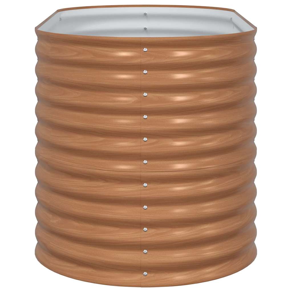 vidaXL Raised Bed Brown 160 x 80 x 81 cm Steel 6