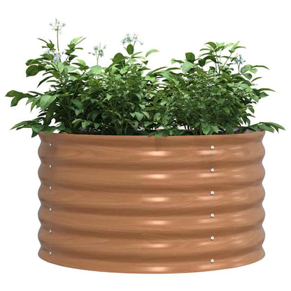 vidaXL Raised Bed Brown 80 x 80 x 44 cm Steel 3