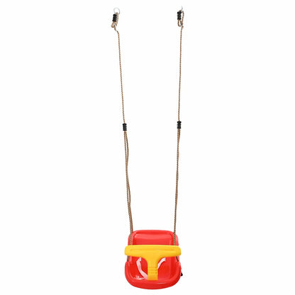 vidaXL Baby Swing 2 pcs Red 36 x 43 x 42 cm Plastic 5