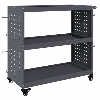 vidaXL Tool Trolley Anthracite 75 x 35 x 73 cm Cold-rolled Steel 2