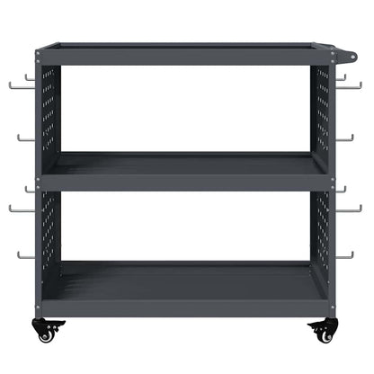 vidaXL Tool Trolley Anthracite 75 x 35 x 73 cm Cold-rolled Steel 5
