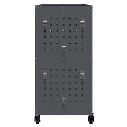 vidaXL Tool Trolley Anthracite 75 x 35 x 73 cm Cold-rolled Steel 6