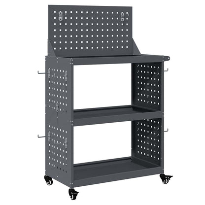 vidaXL Tool Trolley Anthracite 65 x 35 x 111 cm Cold-rolled Steel 2