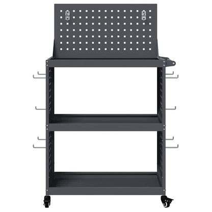 vidaXL Tool Trolley Anthracite 65 x 35 x 111 cm Cold-rolled Steel 5