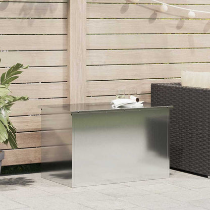 Garden Storage Cushion Box Galvanised Steel 80 x 50.5 x 50 cm Galvanised steel