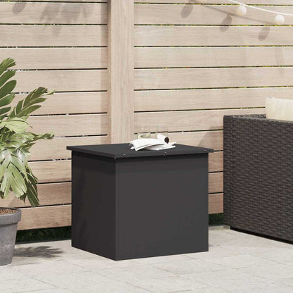 vidaXL Garden Storage Cushion Box Galvanised Steel 55 x 50.5 x 50 cm 1