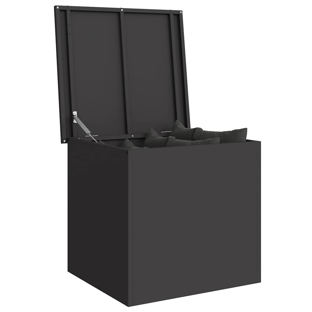 vidaXL Garden Storage Cushion Box Galvanised Steel 55 x 50.5 x 50 cm 3