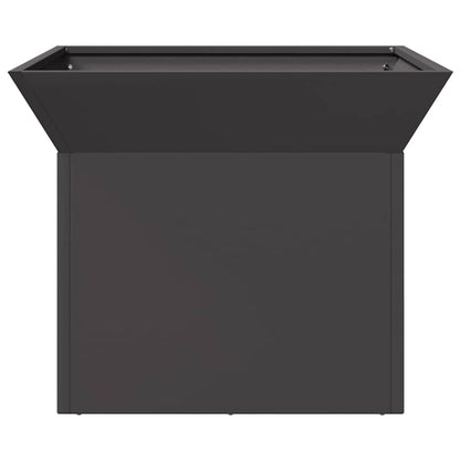 vidaXL Fire Pit Black 50 x 50 x 40 cm Steel 6