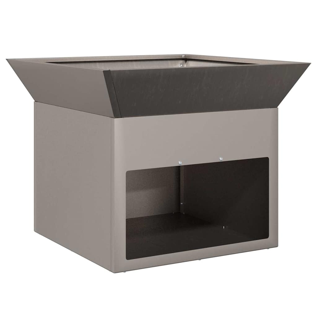 vidaXL Fire Pit Rusty 50 x 50 x 40 cm Weathering steel 2