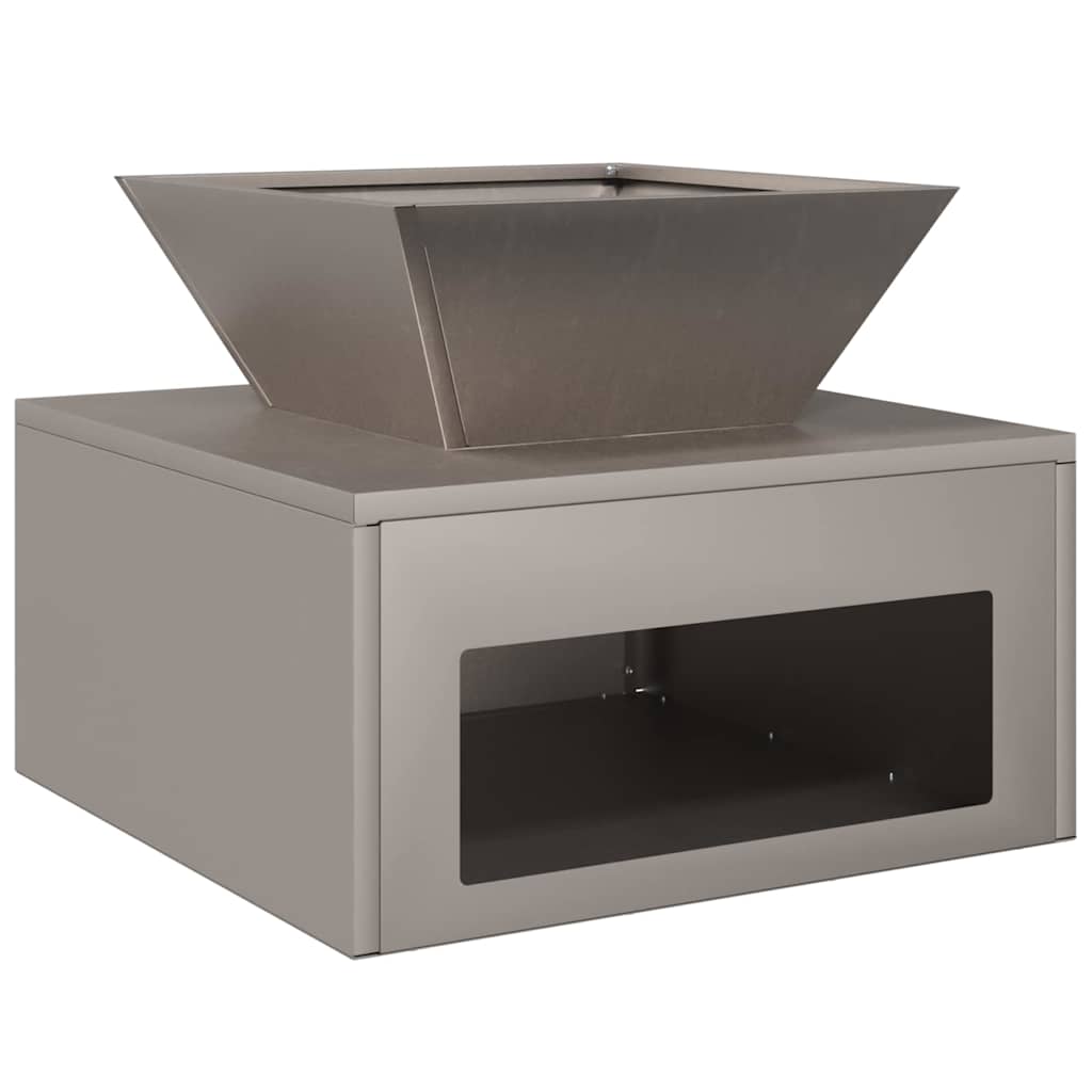 vidaXL Fire Pit Rusty 50 x 50 x 40 cm 2