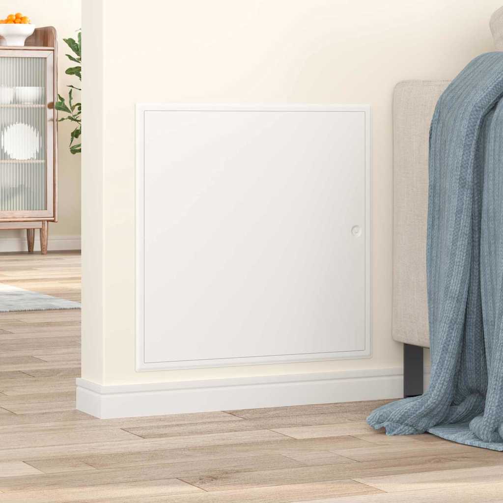 vidaXL Access Panel White 63 x 63 x 3 cm Steel 3