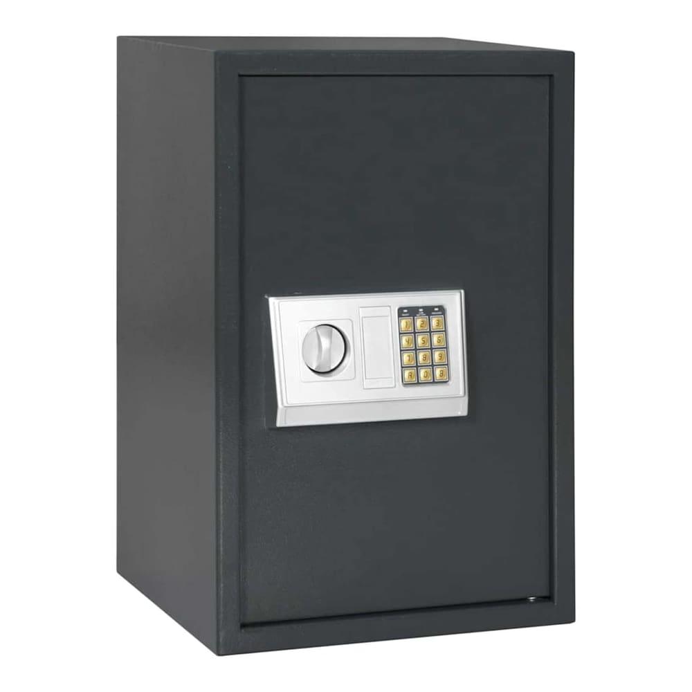 Digital Safe with Lock Dark grey Steel 40 cm 60 cm 35 cm