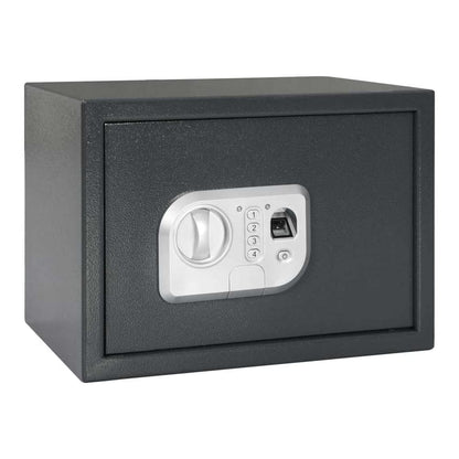 Digital Safe with Fingerprint Dark Grey 25 cm 25 cm 35 cm