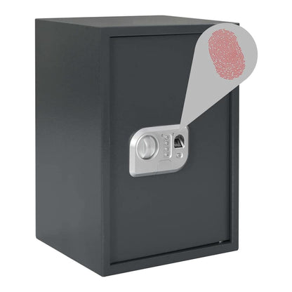 Digital Safe with Fingerprint Dark Grey 31 cm 50 cm 35 cm