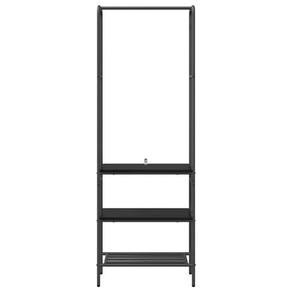 vidaXL Clothes Rack Black Oak 60 x 30 x 171 cm Engineered Wood 5