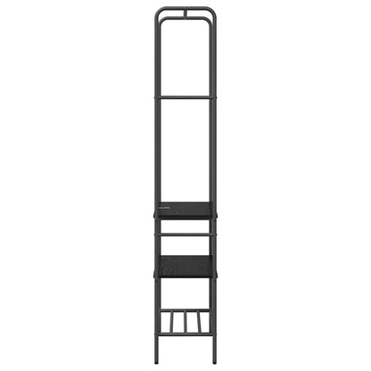 vidaXL Clothes Rack Black Oak 60 x 30 x 171 cm Engineered Wood 6