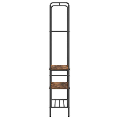 vidaXL Clothes Rack Smoked Oak 60 x 30 x 171 cm Engineered Wood 6