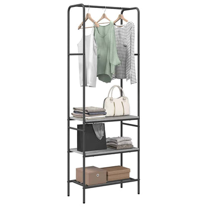 vidaXL Clothes Rack Grey sonoma 60 x 30 x 171 cm Engineered Wood 3