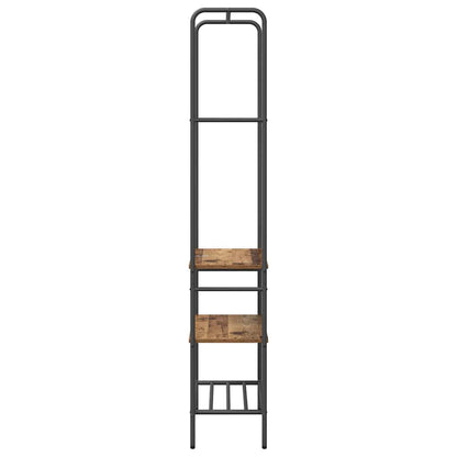 vidaXL Clothes Rack Old wood 60 x 30 x 171 cm Engineered Wood 6
