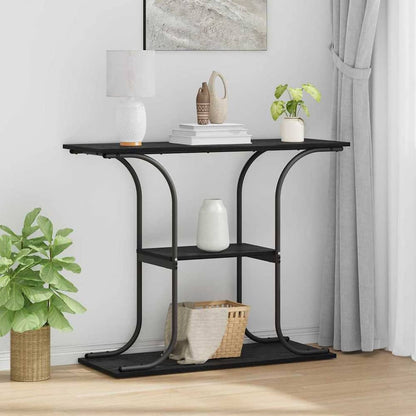 Console Table 101 x 35 x 80.5 cm Engineered Wood Black oak