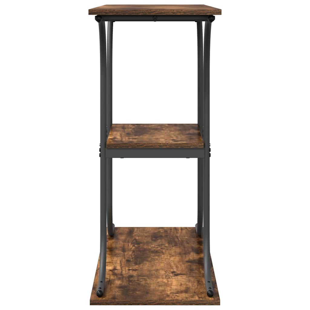 vidaXL Console Table Smoked Oak 101 x 35 x 80.5 cm Engineered Wood 6