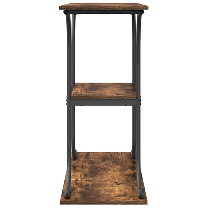 vidaXL Console Table Smoked Oak 101 x 35 x 80.5 cm Engineered Wood 6