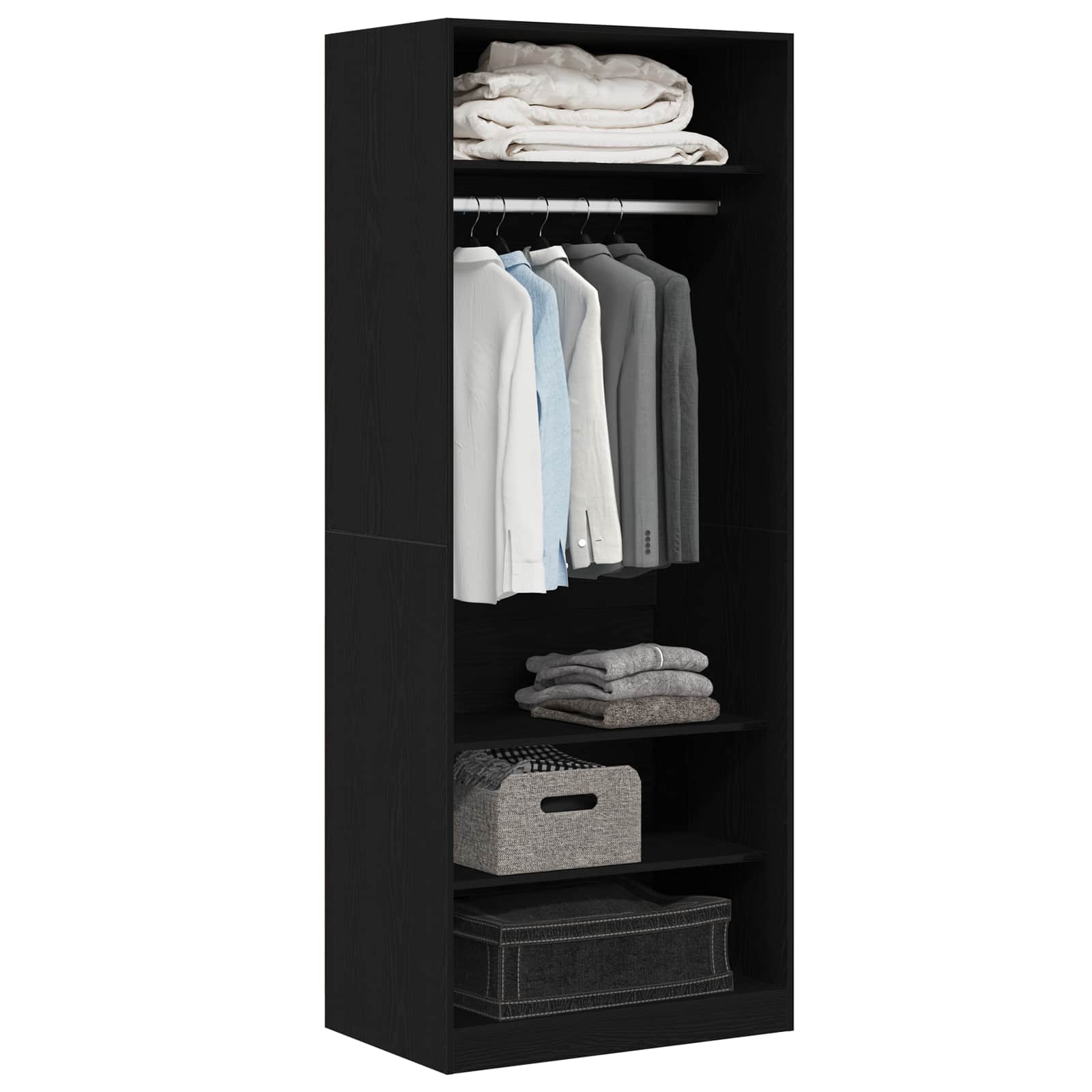vidaXL Wardrobe Artisan Oak 80 x 50 x 200 cm Engineered Wood 3