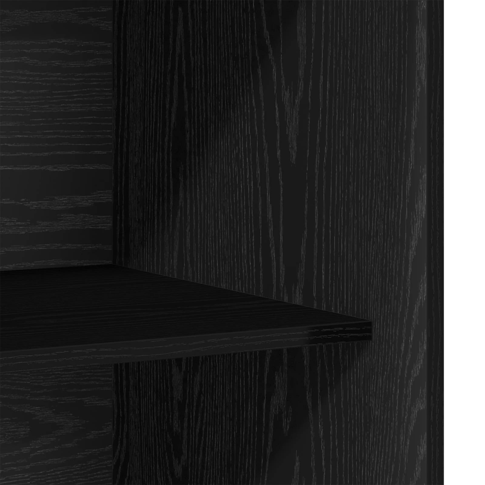 vidaXL Wardrobe Black Oak 80 x 50 x 200 cm Engineered Wood 5