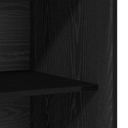 vidaXL Wardrobe Black Oak 80 x 50 x 200 cm Engineered Wood 5