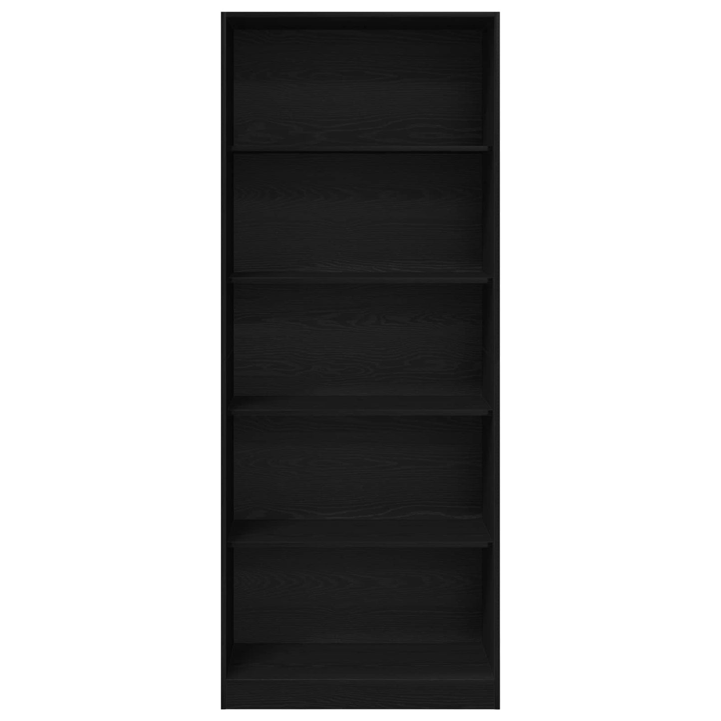 vidaXL Wardrobe Black Oak 80 x 50 x 200 cm Engineered Wood 2