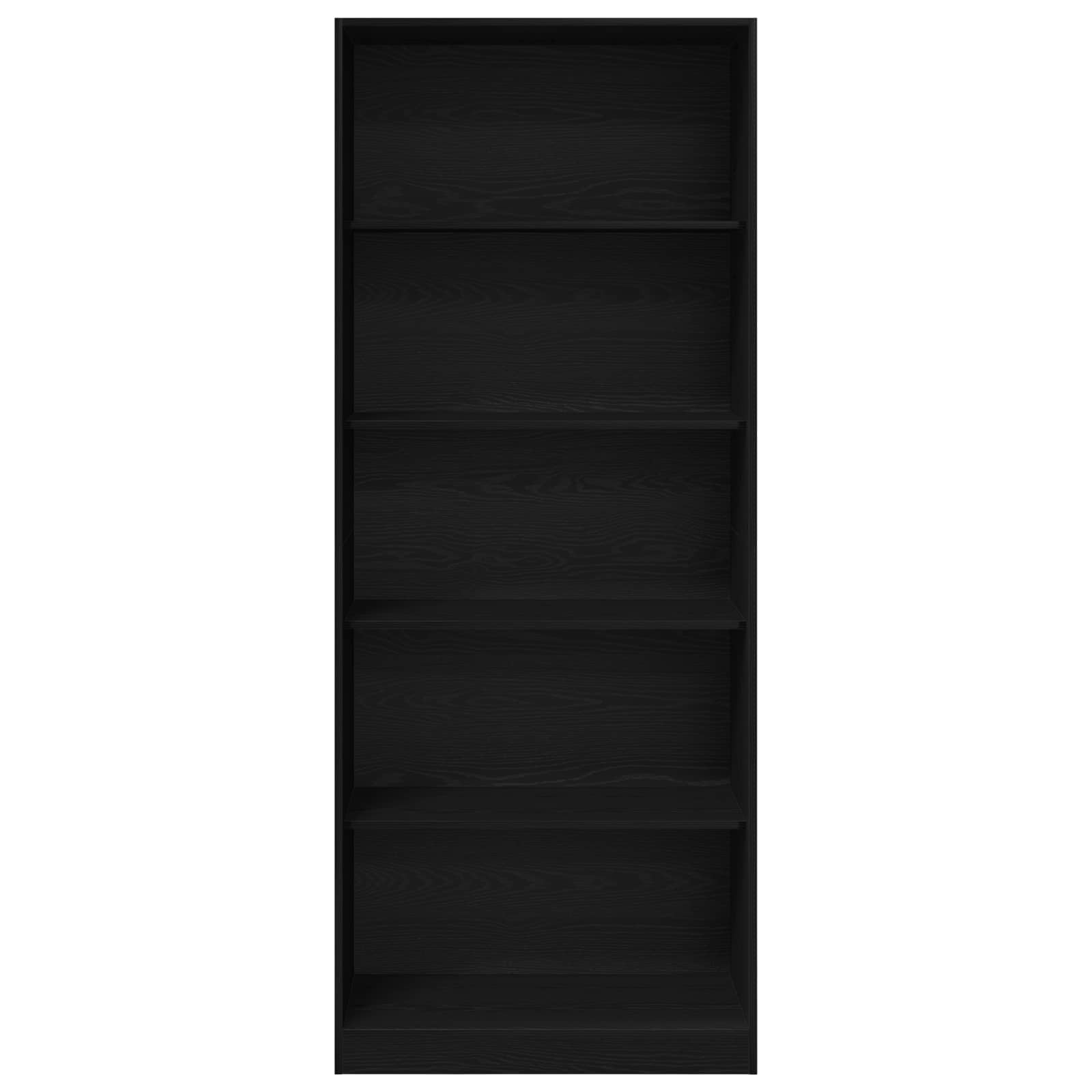 vidaXL Wardrobe Black Oak 80 x 50 x 200 cm Engineered Wood 2