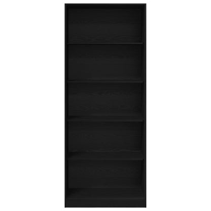 vidaXL Wardrobe Black Oak 80 x 50 x 200 cm Engineered Wood 2