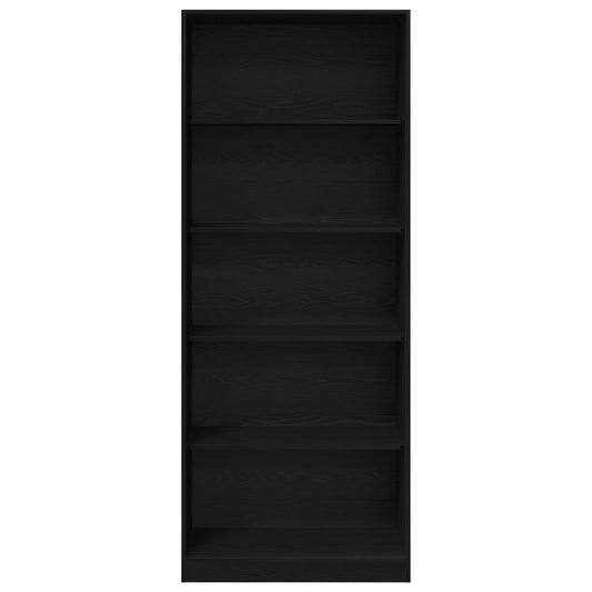 vidaXL Wardrobe Black Oak 80 x 50 x 200 cm Engineered Wood 2