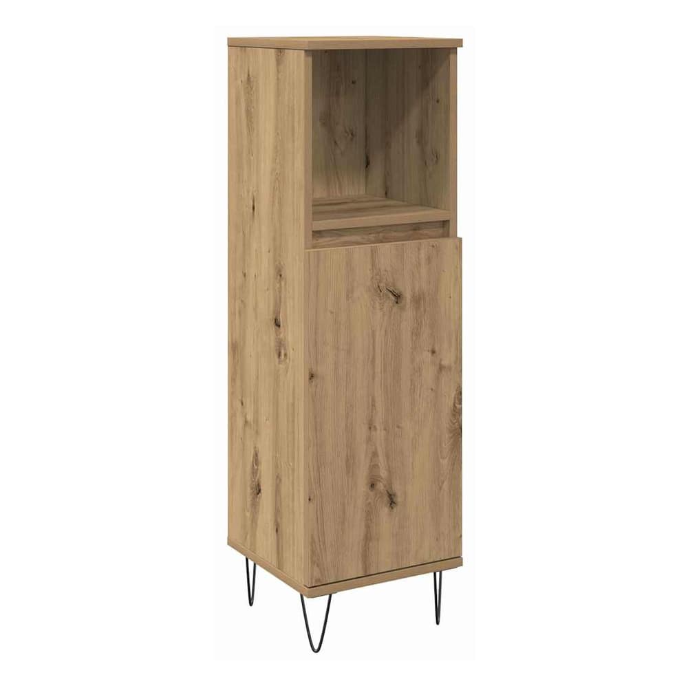 3 Piece Bathroom Furniture Set Engineered Wood Artisan oak