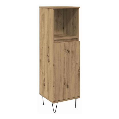 3 Piece Bathroom Furniture Set Engineered Wood Artisan oak