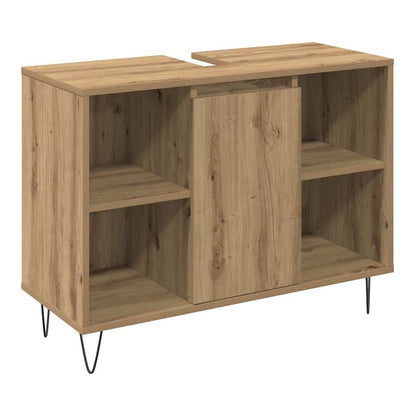 3 Piece Bathroom Furniture Set Engineered Wood Artisan oak