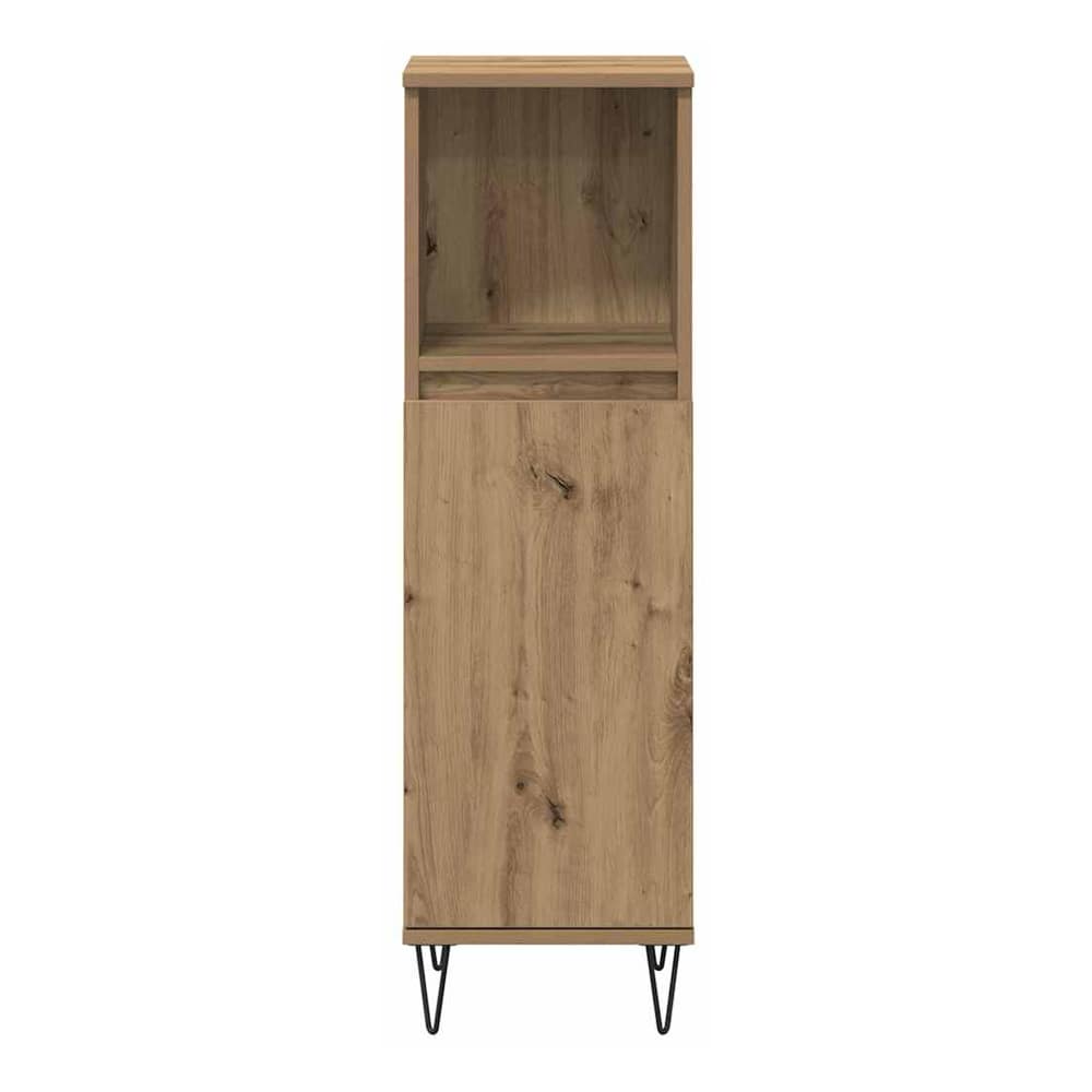 3 Piece Bathroom Furniture Set Engineered Wood Artisan oak