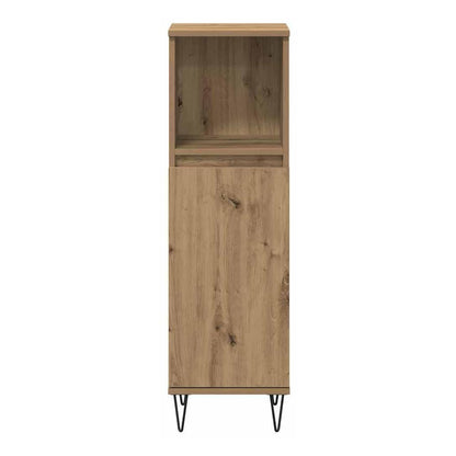 3 Piece Bathroom Furniture Set Engineered Wood Artisan oak