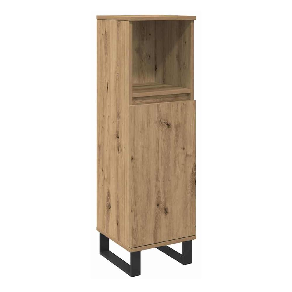 3 Piece Bathroom Furniture Set Engineered Wood Artisan oak
