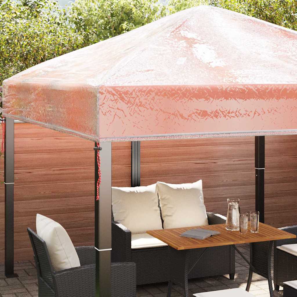 vidaXL Gazebo Cover Replacement 300 x 300 x 26 cm Transparent PVC 4