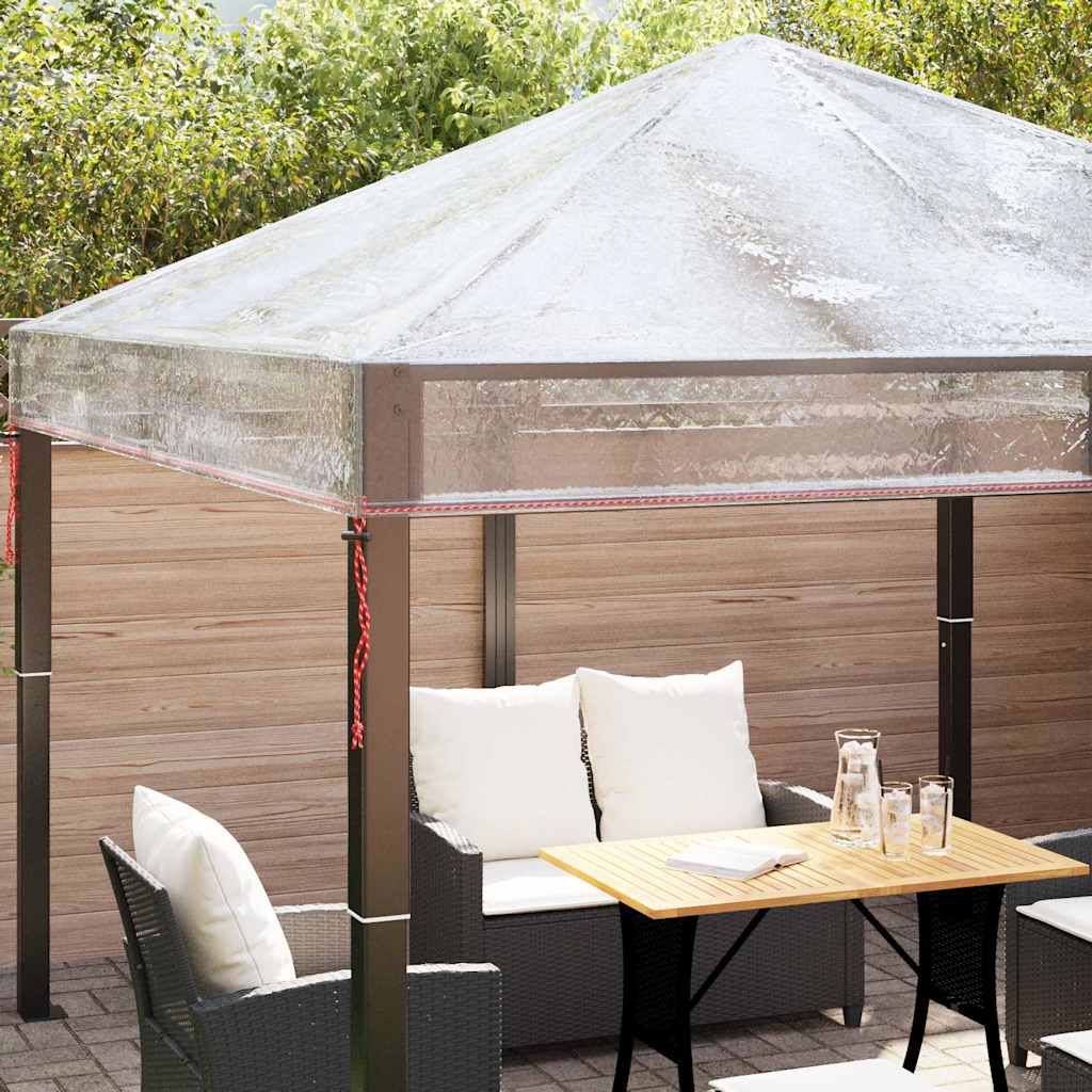 vidaXL Gazebo Cover Replacement 300 x 300 x 26 cm Transparent PVC 5